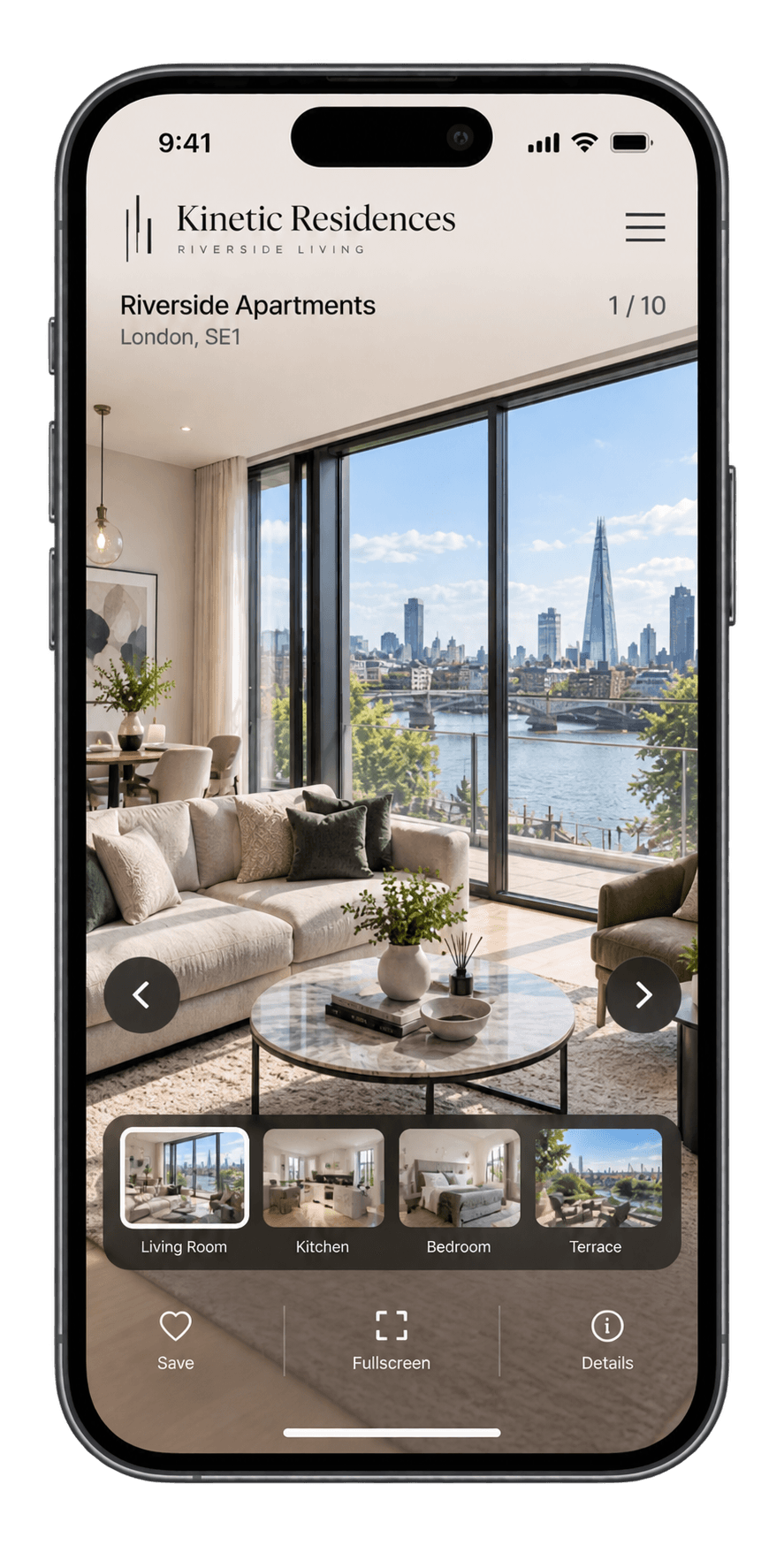Branded customer journey on a phone
