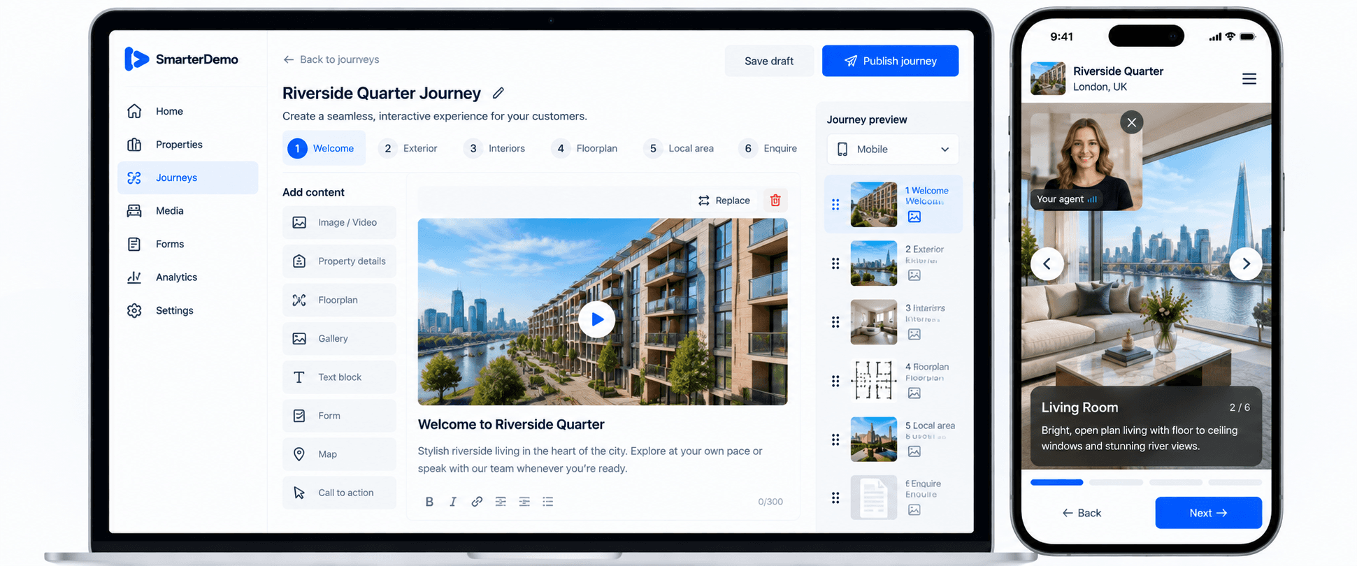 Self-service SmarterDemo property experience